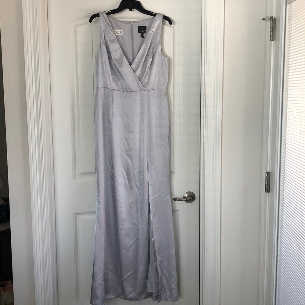 Silver/Grey formal gown 12 new without tags